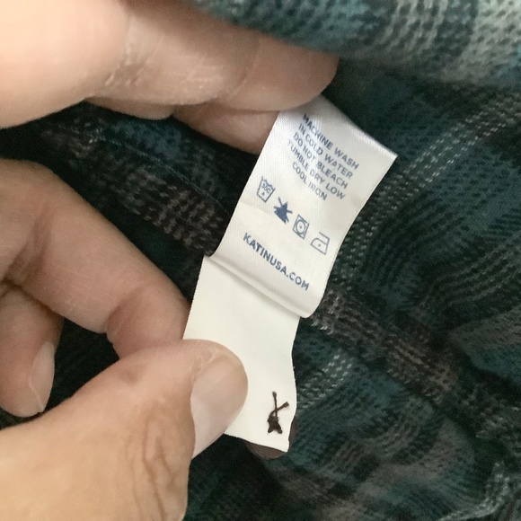 USED Mens Large Katin ‘Vincent’ Flannel Blue Multicolor - Picture 7 of 8